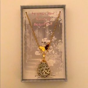 Gold Stone Necklace